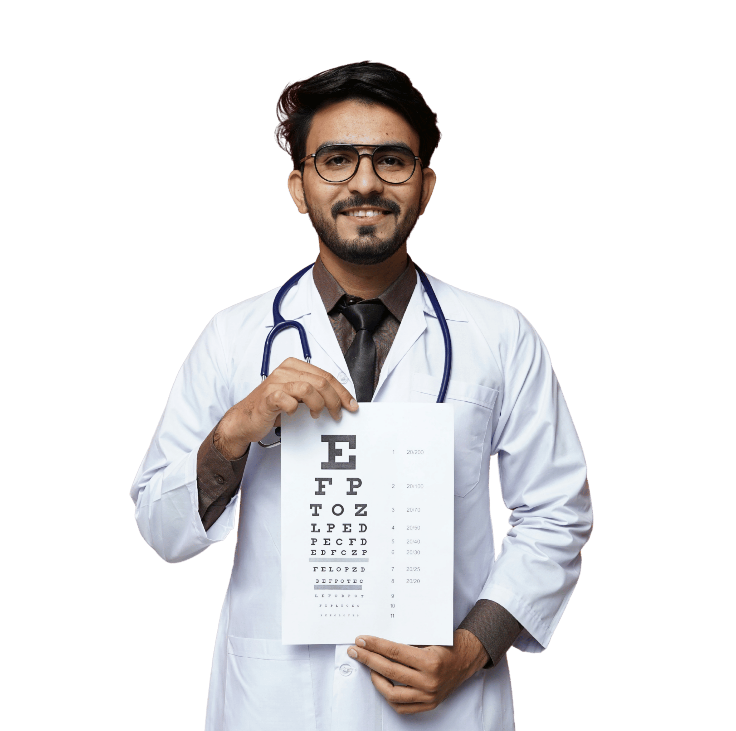 Doctor in white coat
