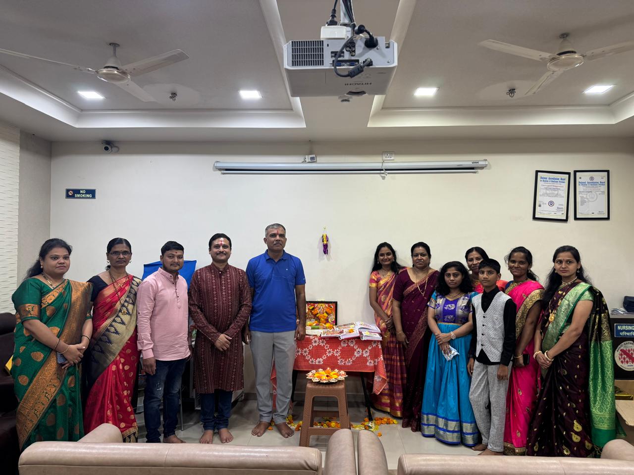 On Diwali Festival Celebration from hospital moments at Insight Institute of Ophthalmology