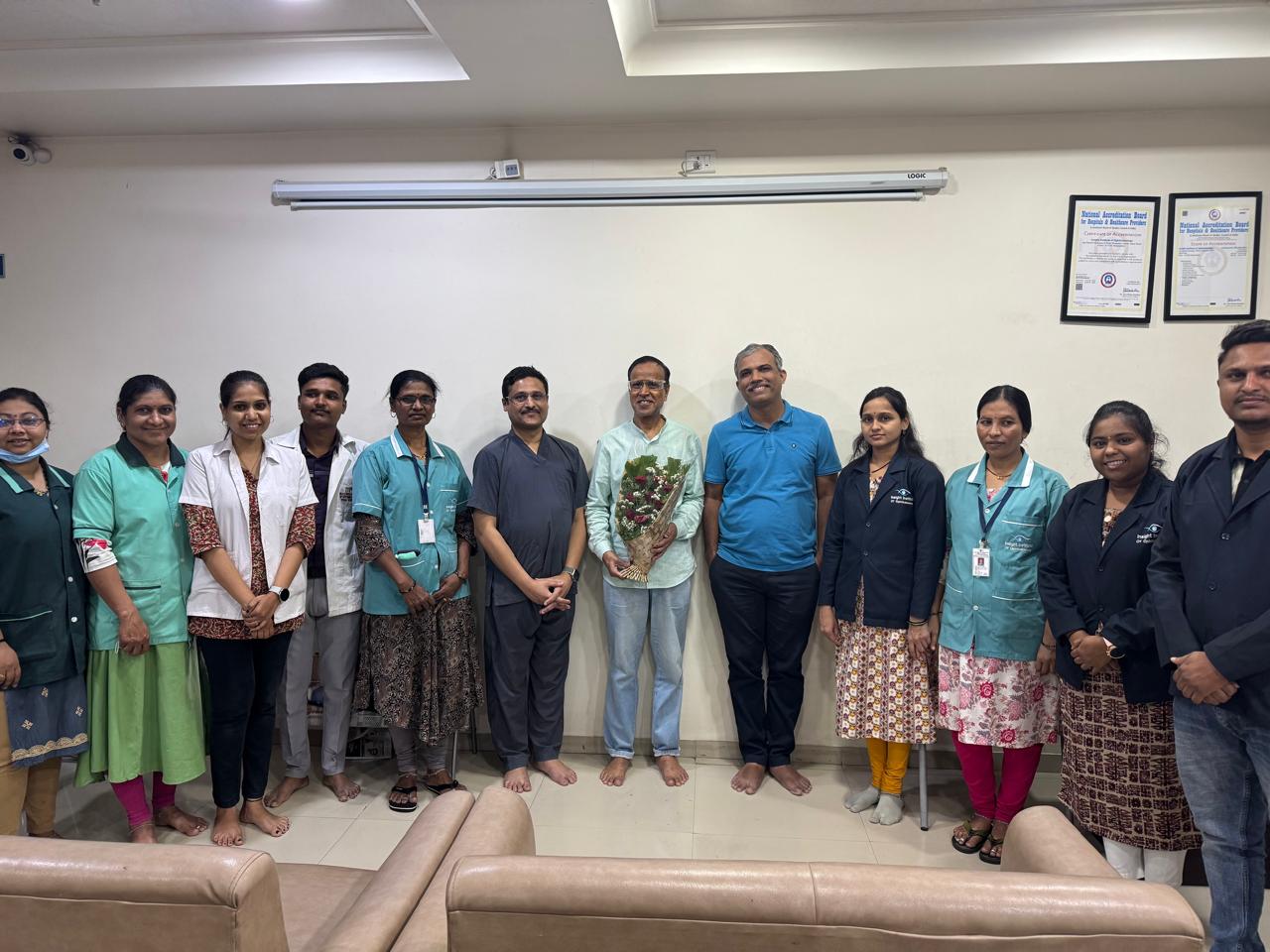 Successful Bilateral Cataract Surgery Of Registrar Of MCIM And MMC from hospital moments at Insight Institute of Ophthalmology